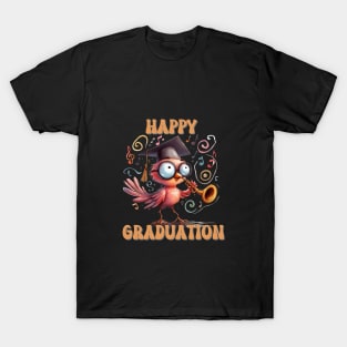 Fun Bird Happy Graduation T-Shirt